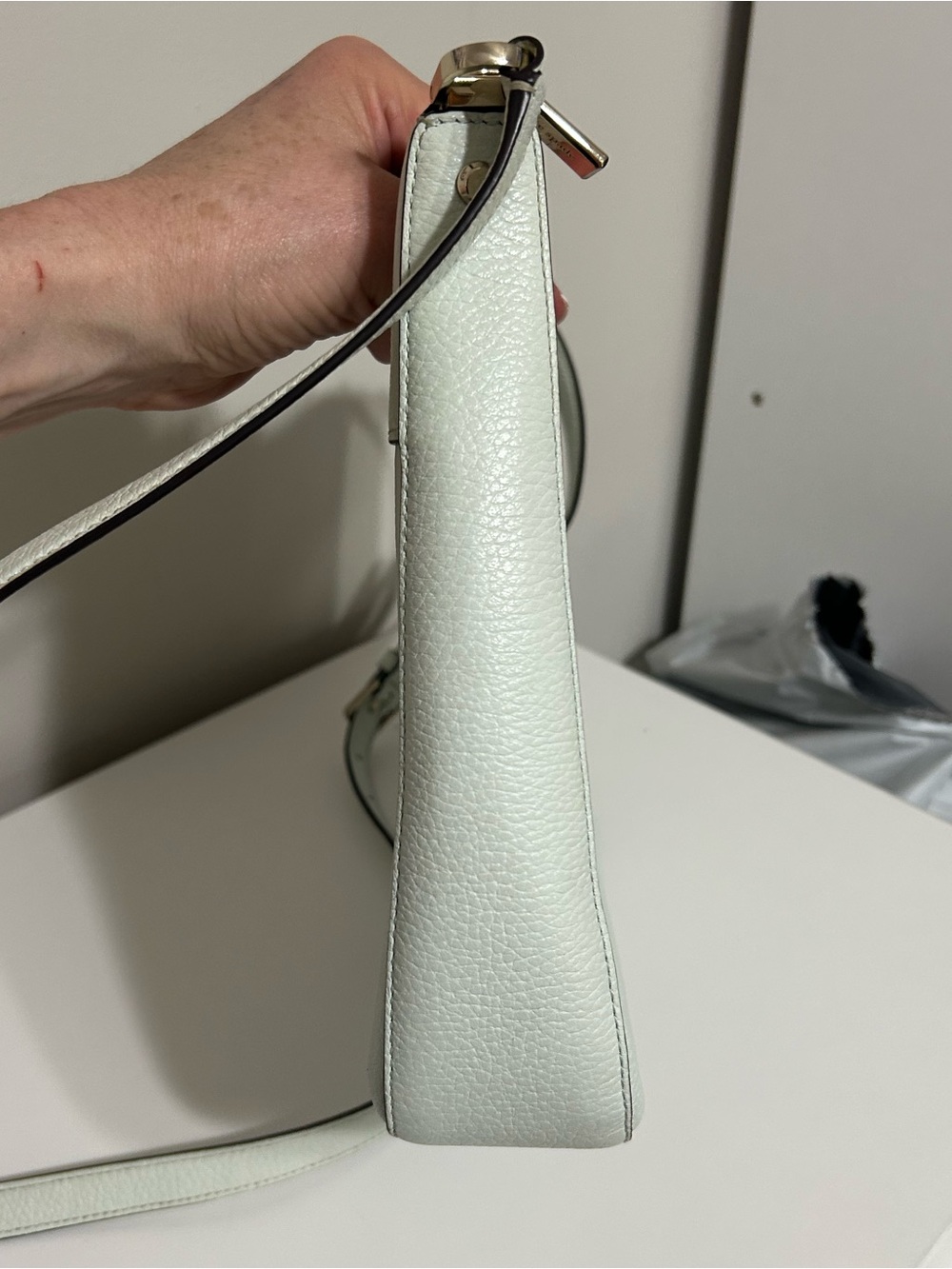 Kate Spade Charlotte Street Irini Crossbody, Mint Green, Pebbled Leather - Picture 10 of 12